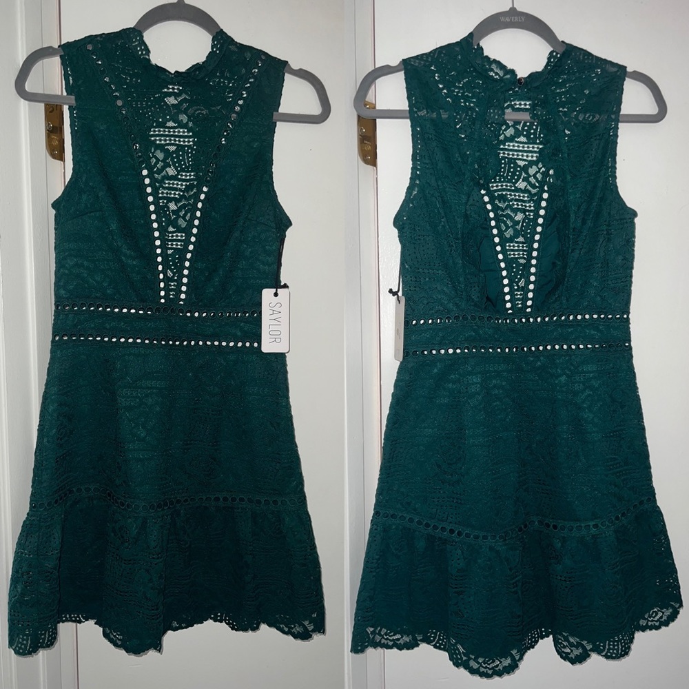 Lace mini dress